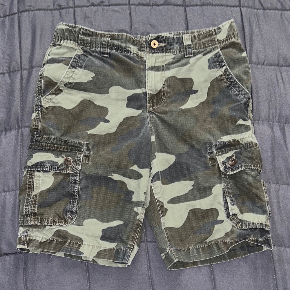 Boys Camouflage Cargo Shorts